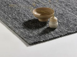 Wollteppich Pascolo, GOTS, Dunkelgrau, 70 x 140 cm