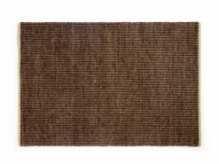 Wollteppich Vellino Pur, 70 x 140 cm, Dunkelbraun