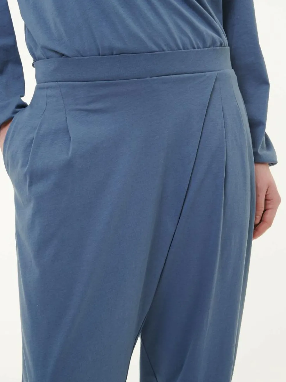 Yogahose aus Bio Baumwolle, 33 vintage indigo, S