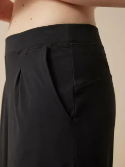 Yogahose aus Bio Baumwolle, 01 schwarz, 38, GOTS