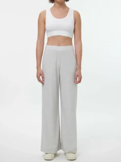 Yogahose aus Bio Baumwolle, 04 grau melange, M, GOTS