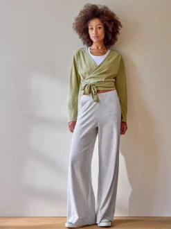 Yogahose aus Bio Baumwolle, 04 grau melange, M, GOTS