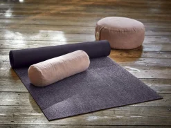 Yogamatte aus Naturkautschuk, rauch, 62 x 182 cm, 100 % Naturkautschuk