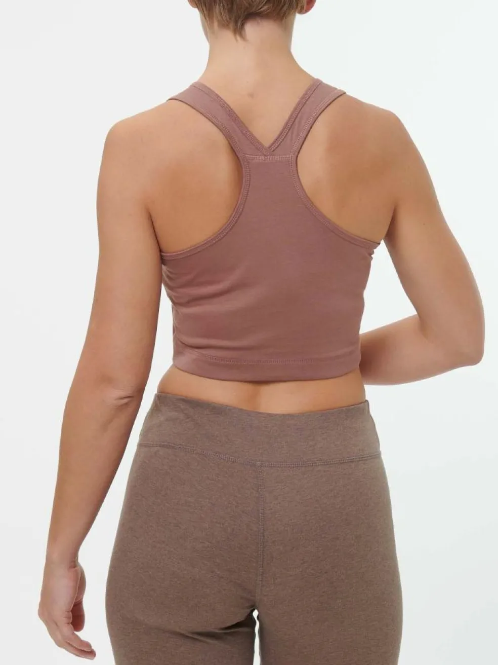 Yogatop aus Bio Baumwolle, 71 cappuccino, 38, GOTS