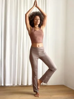 Yogatop aus Bio Baumwolle, 71 cappuccino, 38, GOTS