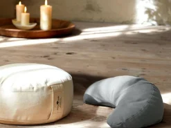 ZAFU Sitzkissen-Überzug, natur, 32 x 12 cm, 100 % Baumwolle, GOTS, NATURTEXTIL BEST