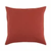 Zierkissenbezug ARIANA, granatapfel, 50 x 50 cm, 60% Baumwolle/40% Leinen, GOTS