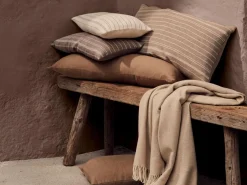 Zierkissenbezug ARIANA, nougat, 40 x 40 cm, 60 % Baumwolle/40 % Leinen, GOTS