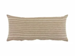 Zierkissenbezug DAFNE, kaffee, 35 x 80 cm, 50% Baumwolle/50% Leinen, GOTS