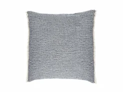 Zierkissenbezug Mirja, blaugrau, 40 x 40 cm, 100% Baumwolle, Baumwolle kbA